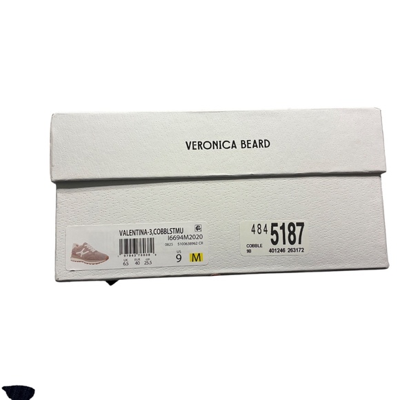 NWT Veronica Beard Valentina3 Shearling Lined Sneakers Cobblestone Suede Size 9 - Picture 9 of 9